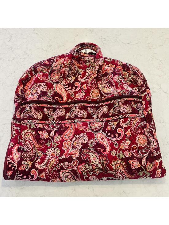 Vera Bradley Handbags - Vera Bradley Piccadilly Plum Large Quilted Garment Bag Travel Luggage Paisley